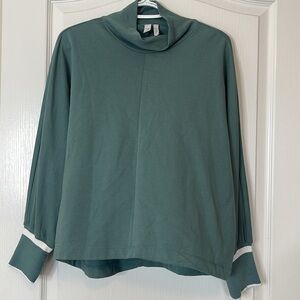 Z by Zella Mock Neck Sweatshirt Green XL